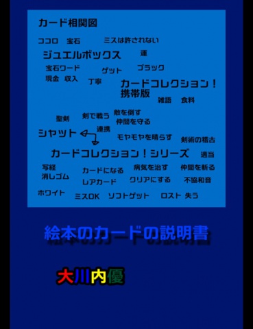 絵本のカードの説明書