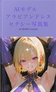 AIグラビアモデル　汗だく金髪ショートカット美少女がアラビアンドレスで激しくエッチなセクシー写真集