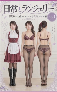 日常とランジェリー VOL.4 — 100人のAIファッション写真集 メイド編